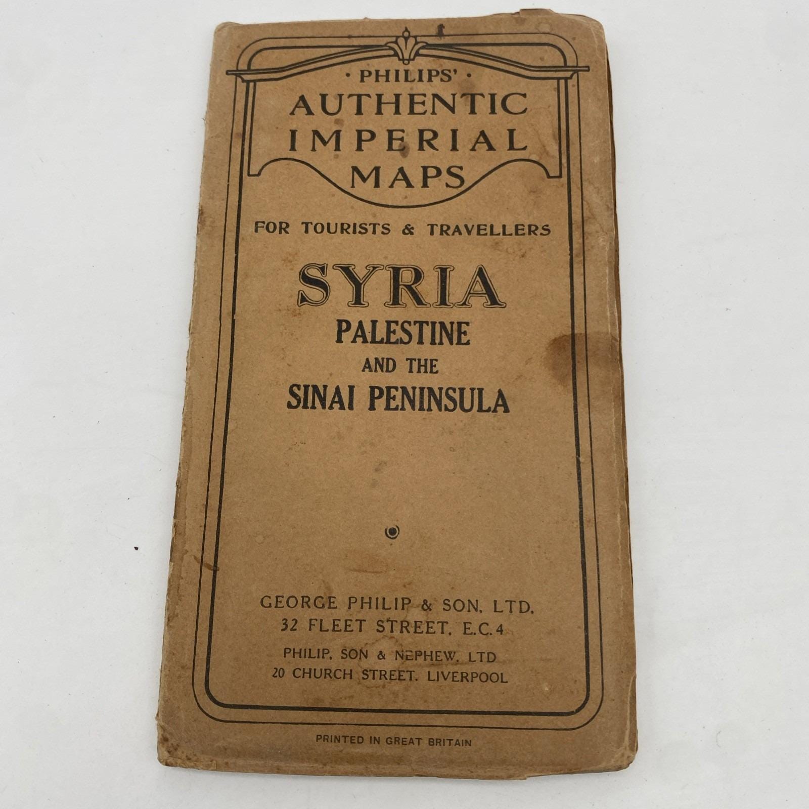 1920 Philips Authentic Imperial Maps for Tourists and Traveler's