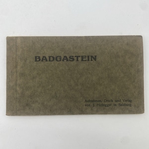 Carnet complet de cartes postales de Badgastein, Autriche 1927-1928, souvenir de voyage antique