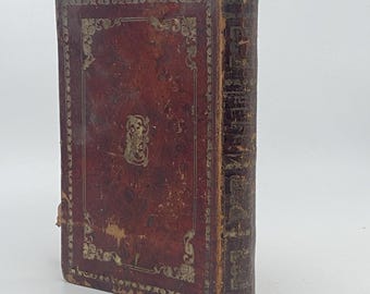 1897 Tractate Sanhedrin Babylonian Talmud -  Vilna - Original Leather Binding
