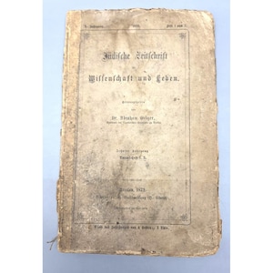 1872 Jewish Journal for Science & Life (Jüdische Zeitschrift für Wissenschaft...