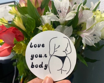 Body Stickers / Body Positivity Stickers / Self Love Stickers  / Body Pos Stickers / Stickers / Love Your Body Stickers