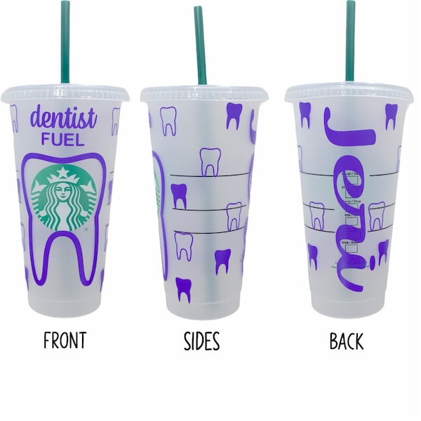 Dental Starbucks Cup Etsy
