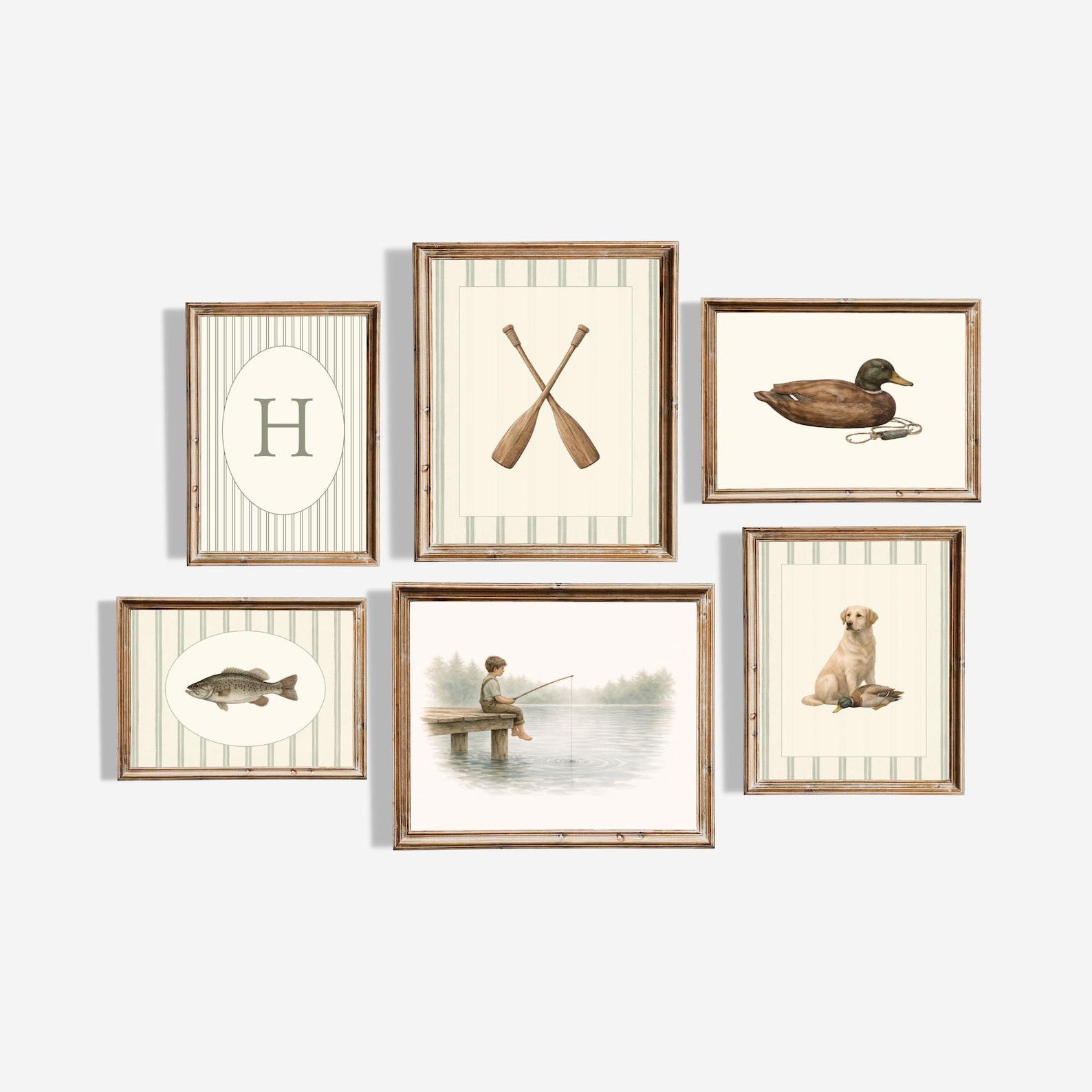 50+ Fishing & Hunting Nursery Decor Bundle | Woodland Boy Nursery Wall ...