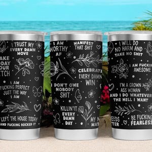 Swear Affirmation タンブラー レーザー刻印 20 オンス YETI タンブラー
