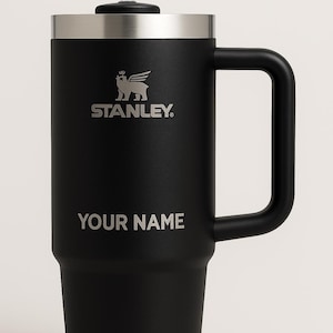 Custom Laser Engraved Stanley Tumbler 30oz - Personalized Travel Mug