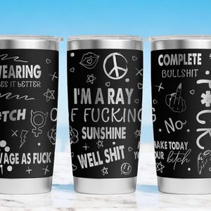 Swear Affirmation タンブラー レーザー刻印 20 オンス YETI タンブラー