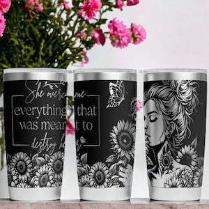 Engraved YETI Tumbler: Daily Affirmations, Personalized Travel Mug