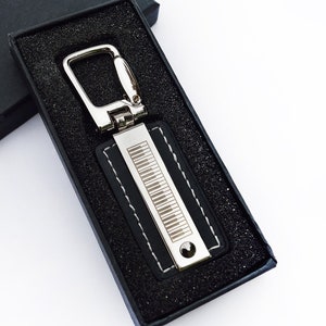 Engraved Piano Keys Keychain | Piano Keyboard Key Ring | Carabiner Style Key Fob | Quantity Pricing Available