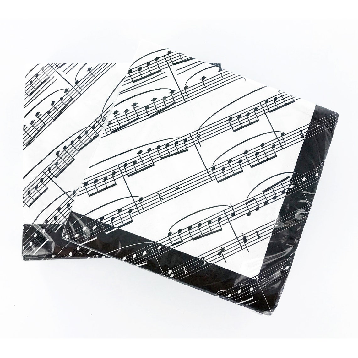 Music Notes Napkins Pack of 20 Beverage Size Music Decoupage Etsy