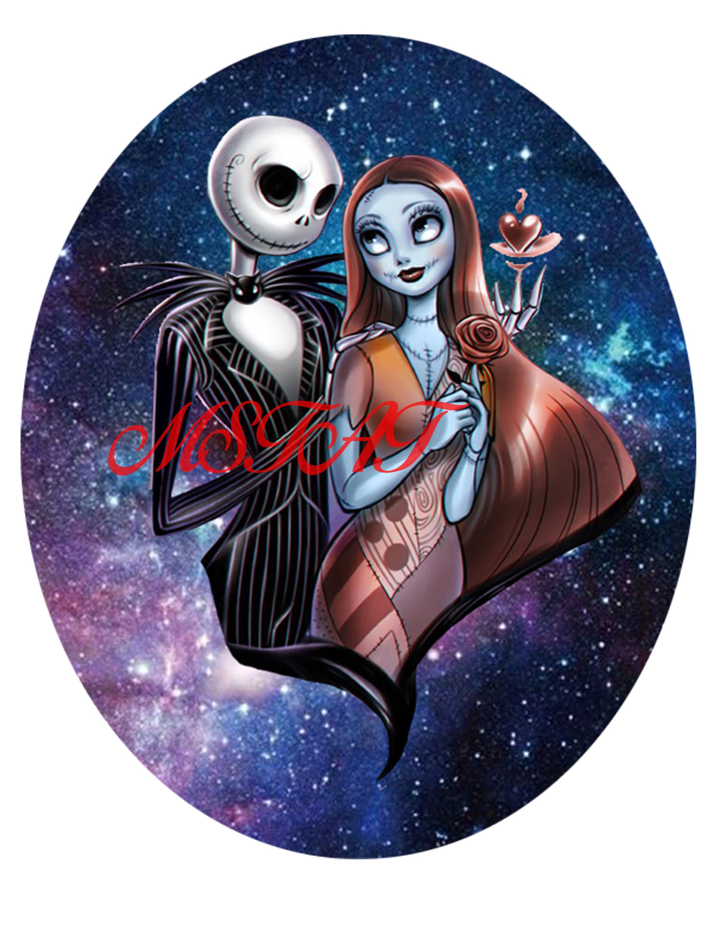 Nightmare Before Christmas digital art waterslide sublimation Etsy