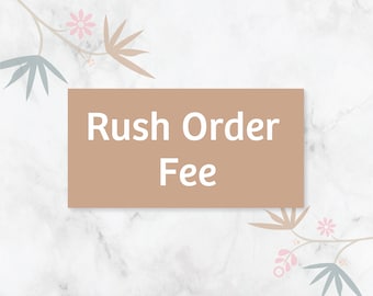 Rush Order Fee - Etsy