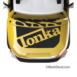 Tonka Edition Hood Decal Kit for the Toyota FJ Cruiser | Matte Black Bonnet | Anti-Glare FJ-Tonka Special Exclusive
