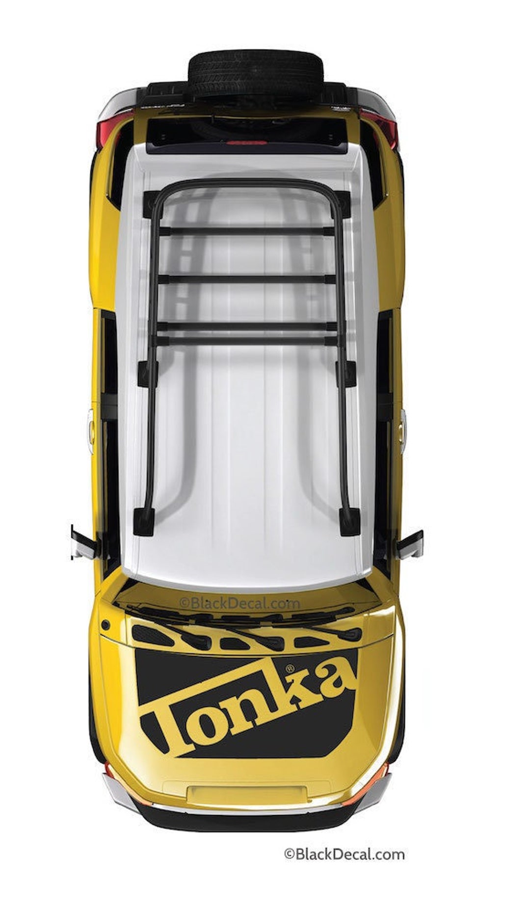 FJ Cruiser Tonka Hood Decal: Matte Black Anti-glare Bonnet - Etsy
