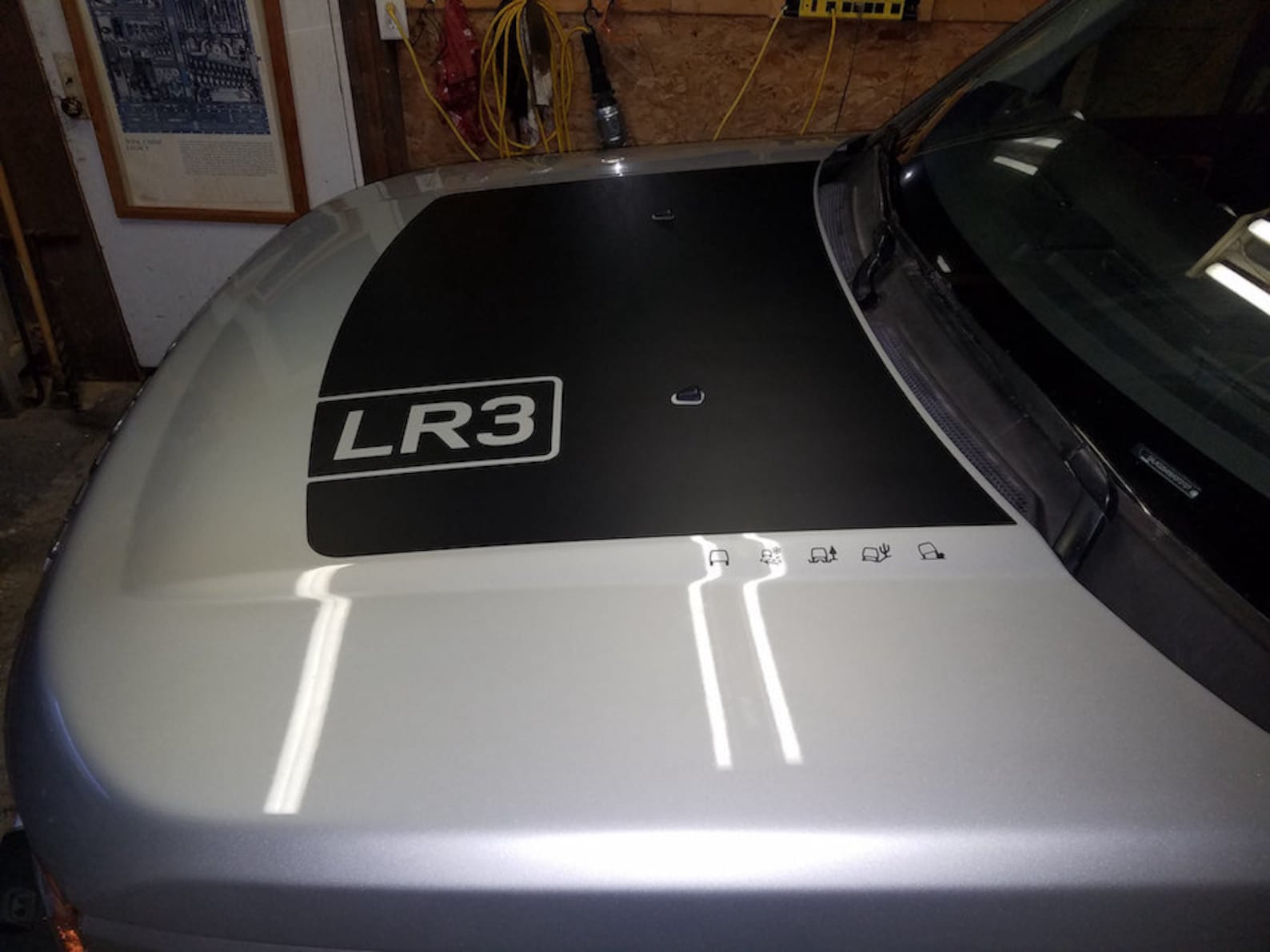 Land Rover LR4 & LR3 Matt Hood Decal Anti Glare Discovery 4 Etsy