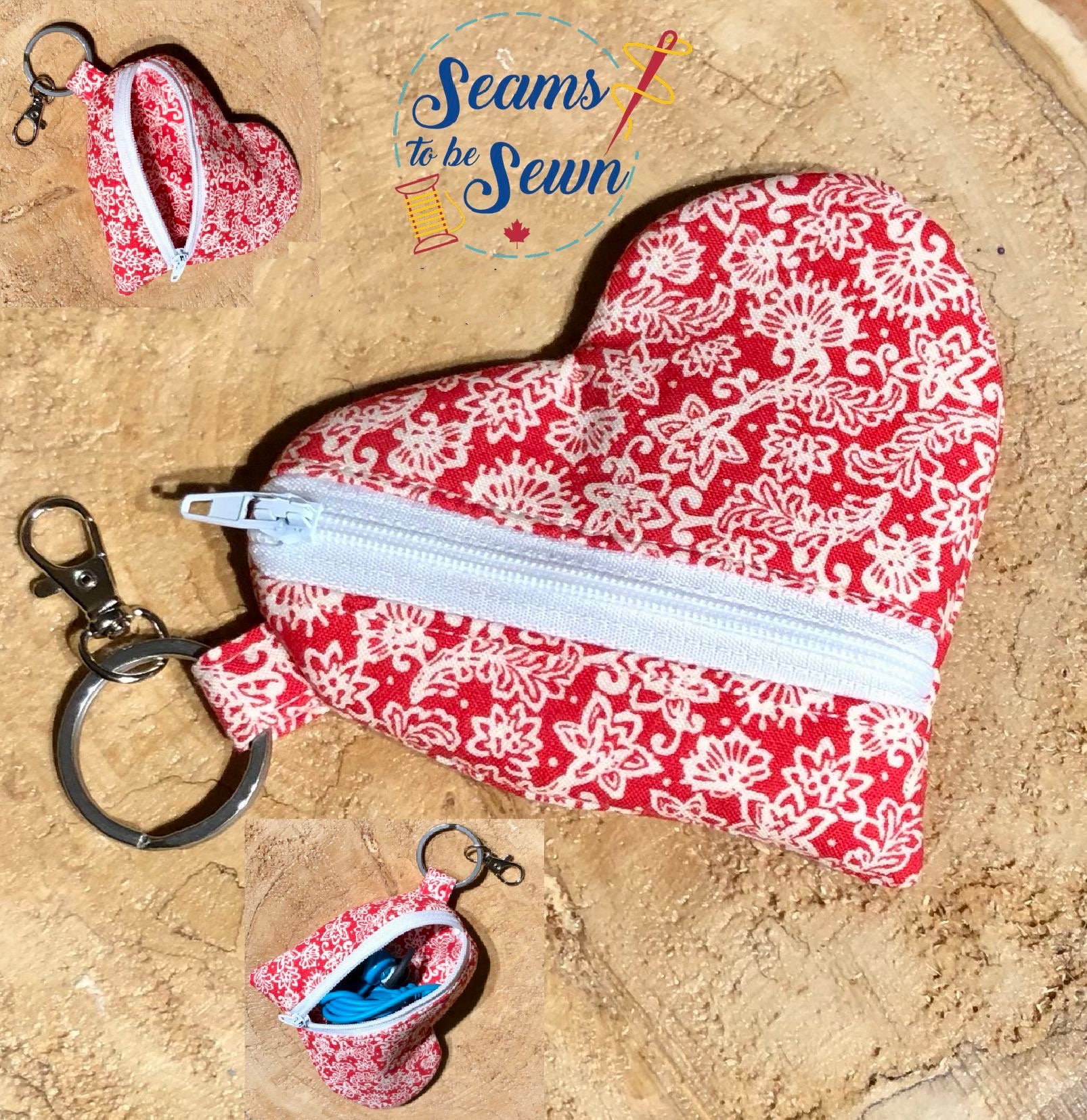 Heart Shaped Ear Pod/coin Pouches - Etsy