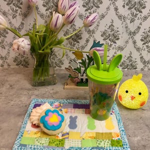 Easter Bunny Quilted Mug Rugs
