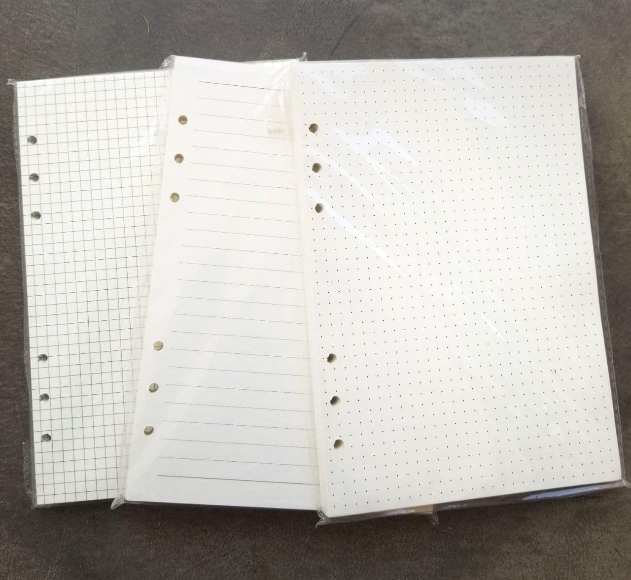 A5 Lined Paper 6-Hole Punched, 250 Sheets (500 Pages), 100 gsm, A5 Binder Refill