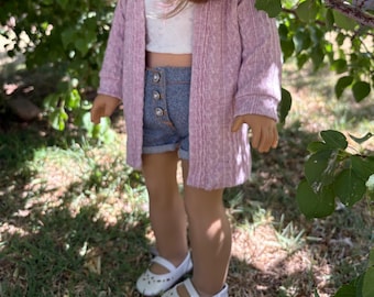 Pullover & Mütze - 46 cm Puppenkleidung - Herbstoutfit
