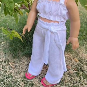 Outfit  -18 inch doll clothes- crop top and pants