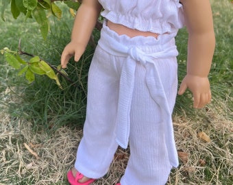 Outfit -18 zoll Puppenkleidung- Crop Top und Hose
