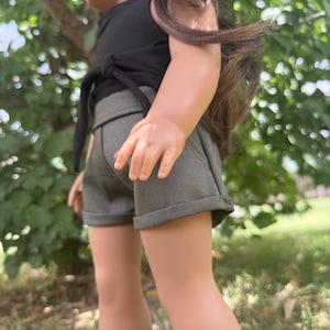 Shorts - vêtements de poupée de 18 pouces - shorts en jean Vert