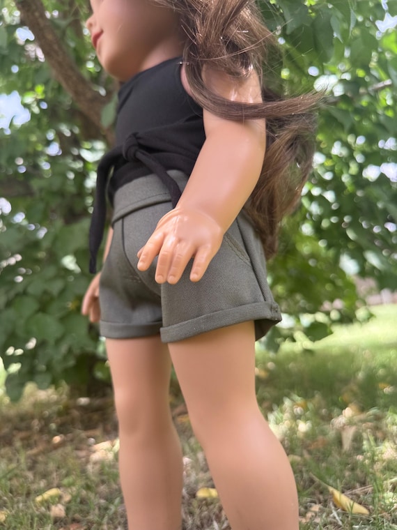 Shorts- 18 inch doll clothes- denim shorts