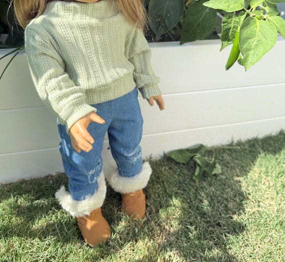Long sleeve shirt -18 inch doll clothes- sweater