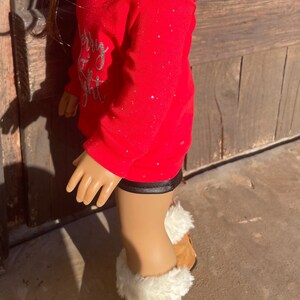 Christmas Hoodie 18 inch doll clothes Holiday outfit image 2