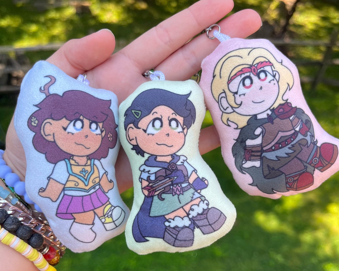 Amphibia Mini Plush Keychains Marcy Anne Sasha - Etsy