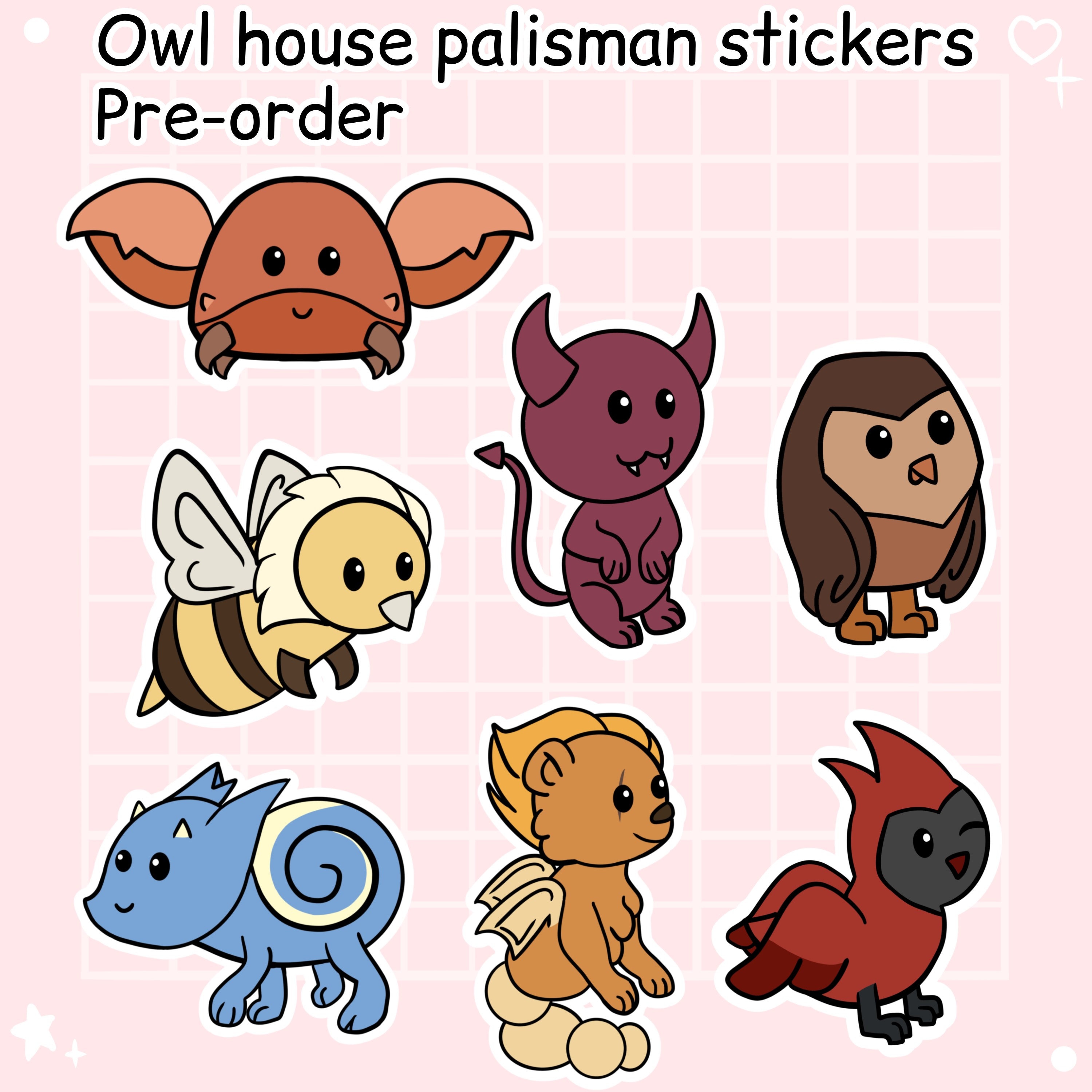 Owl house palisman paquetes de pegatinas PreOrder Gus Etsy
