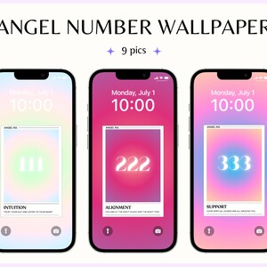 Angel Number Phone wallpaper, Aura angel number, digital download, phone background, high resolution,  aesthetic wallpaper, wallpaper phone
