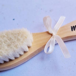 Personalized wooden baby hairbrush image 2