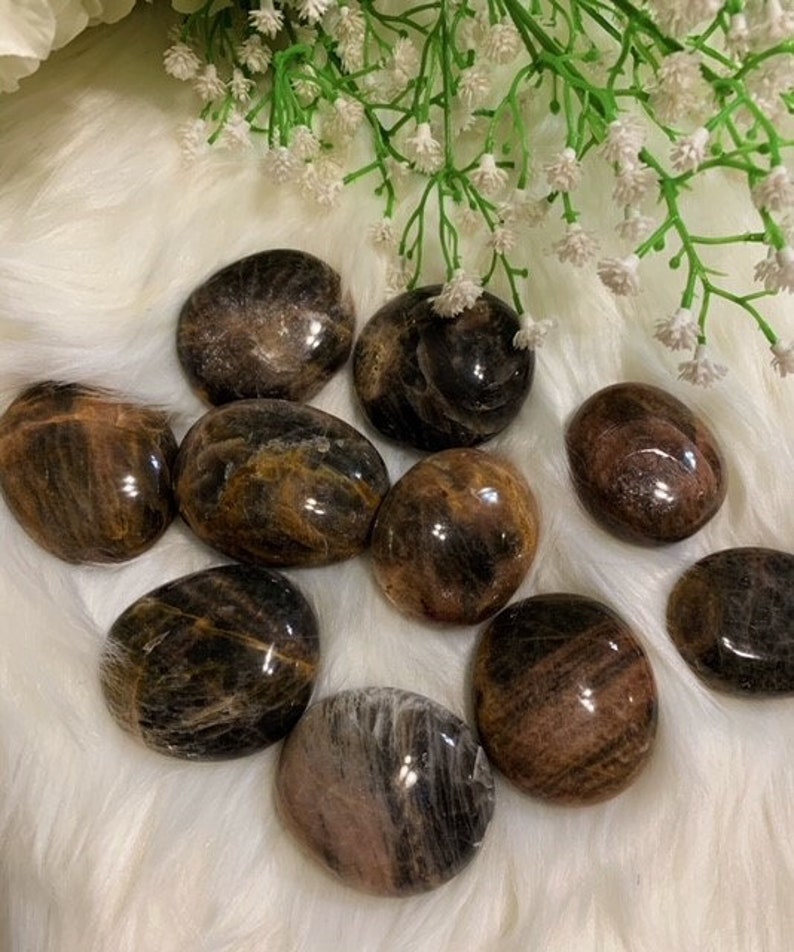 Black Moonstone Palmstone
