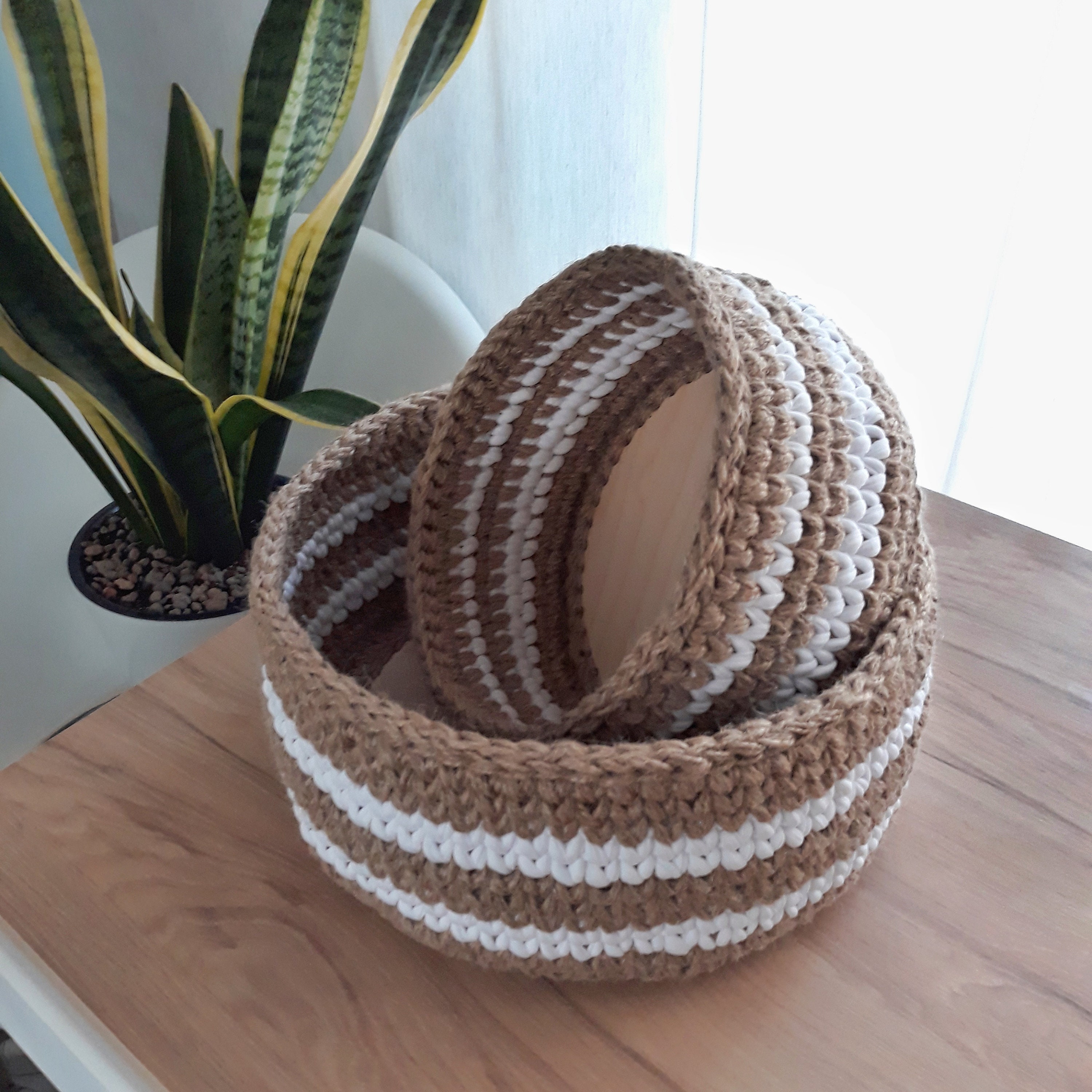 Large storage baskets rustic home decor Etsy