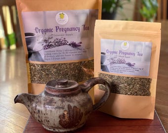 Organic Loose Leaf Pregnancy Tea | All Natural Herbal Tea | Labor & Birth Preparation | NORA Tea | Baby Shower Gift