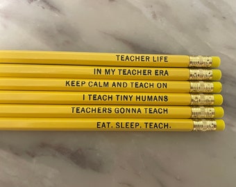 Teacher Gift Pencil Set | Teacher Appreciation Gift | Creative Teacher Gift | Back To School Gift
