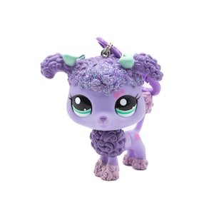 Purple Poodle Littlest Pet Shop Bag Charm ~ Nostalgic, Y2k, Gift, Kawaii, LPS, Novelty Gift, Customisable, 2000s