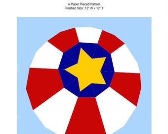 Balancing Ball Quilt Block FPP Pattern