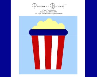Popcorn Bucket Quilt Block FPP Pattern