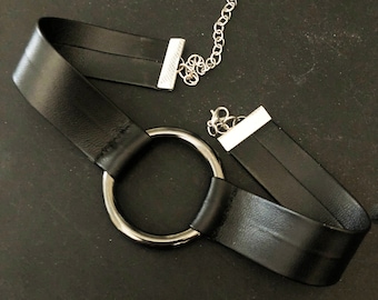Black "O" ring choker