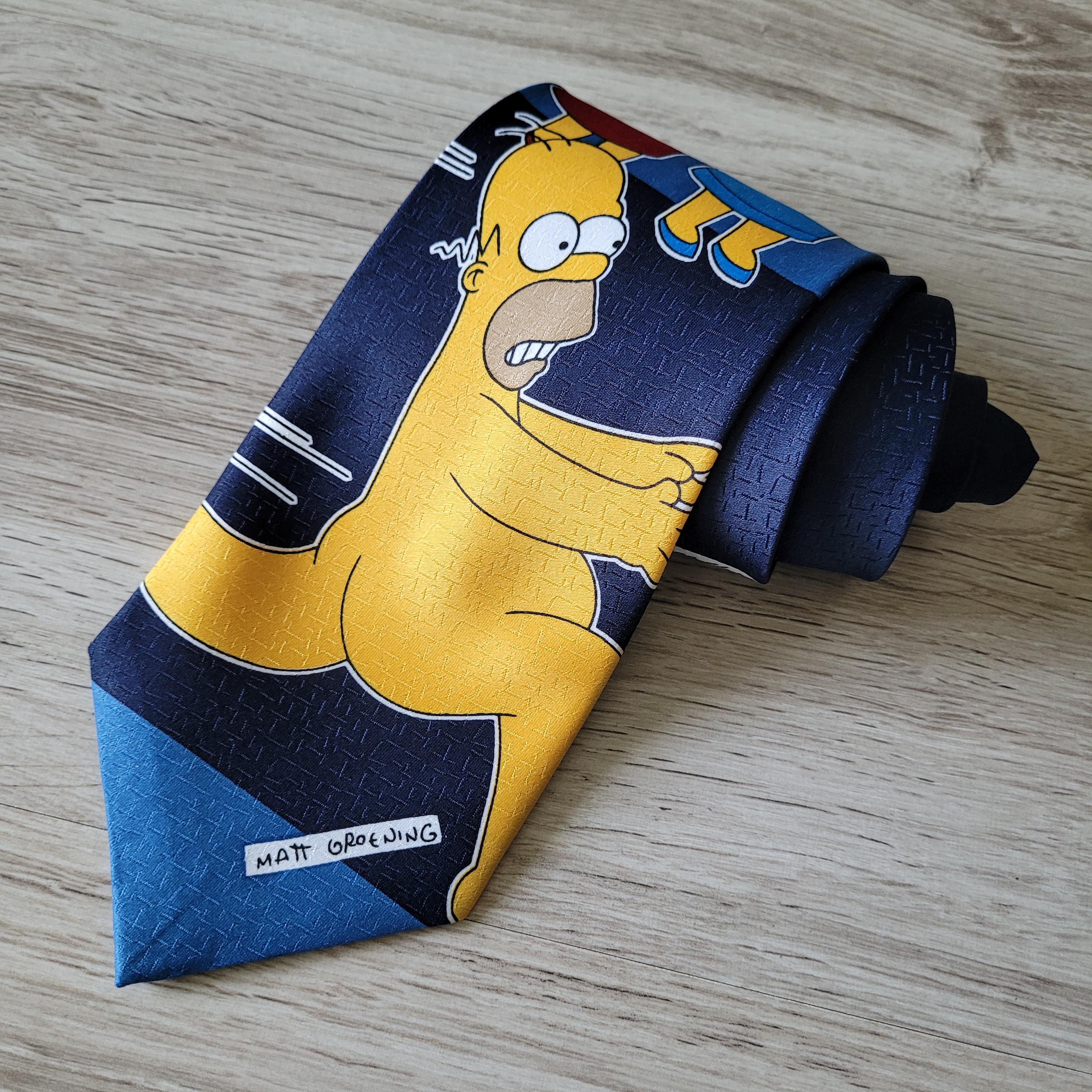 ヴィンテージ シンプソンズ イラスト キャラ ネクタイ The simpsons necktie - Etsy 日本