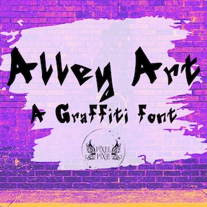 Graffiti Font for Canva, Cricut, and Procreate | Digital Typeface for DIY Projects, Modern Typography, and Street Style Designs