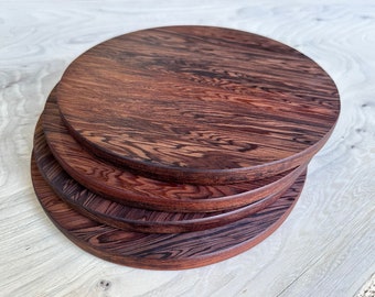 Reclaimed Old Growth Redwood Plate Chargers