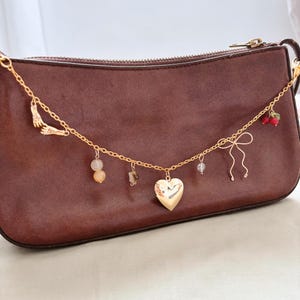 Cadena con dije para bolso personalizable/Accesorio de llavero para bolso personalizado, dije para bolso de moda, colores personalizados, dijes personalizados