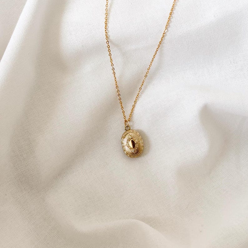 Mini Locket Gold Isabella Mini Locket | Mini Locket Necklace, Vintage Locket, Small ...