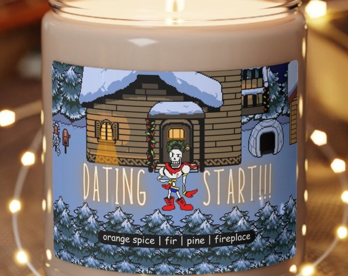 DATING START! Scented Soy Candle for Gamers, 9oz