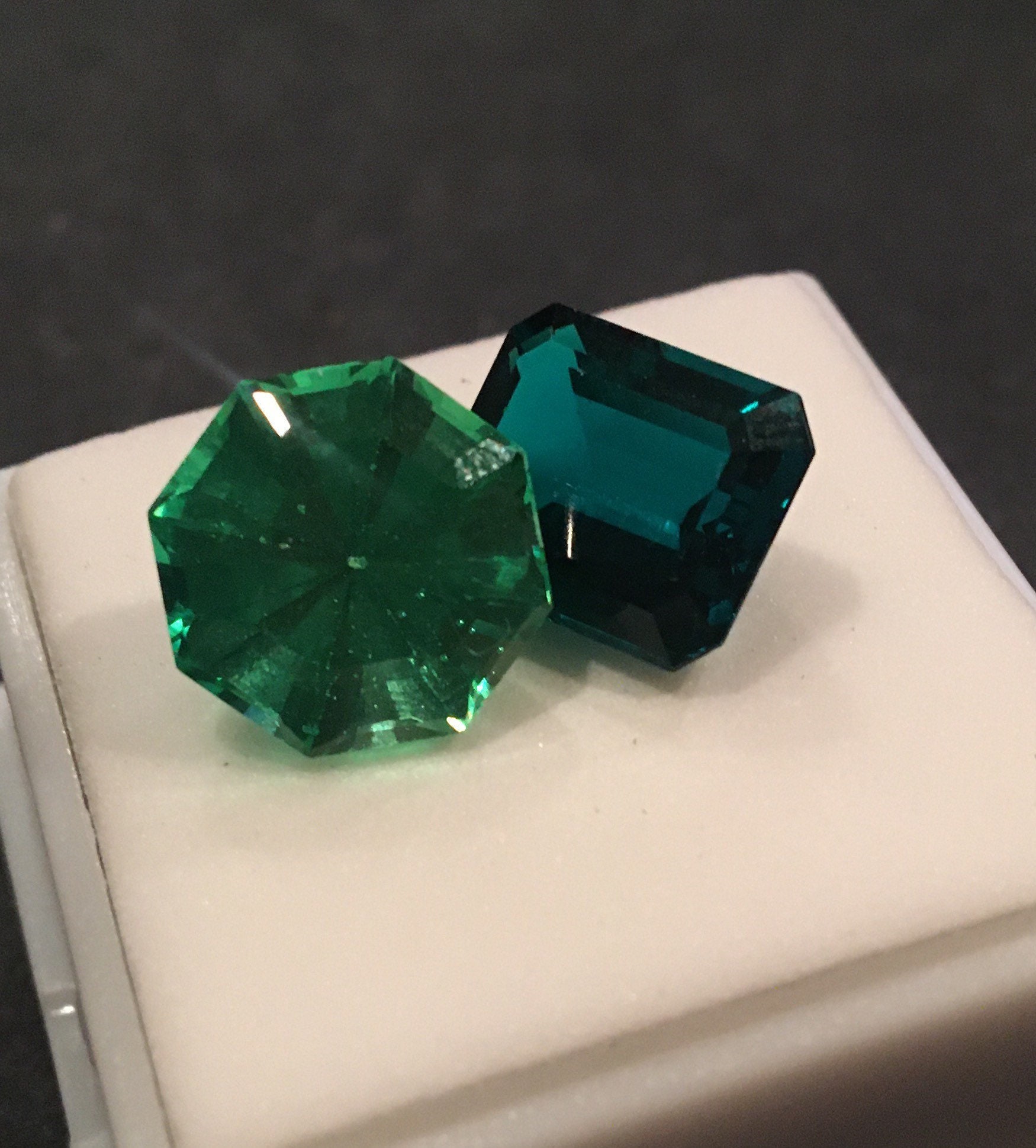 Lab Emeralds Loose Gemstones Multiple Cuts and Carats Etsy