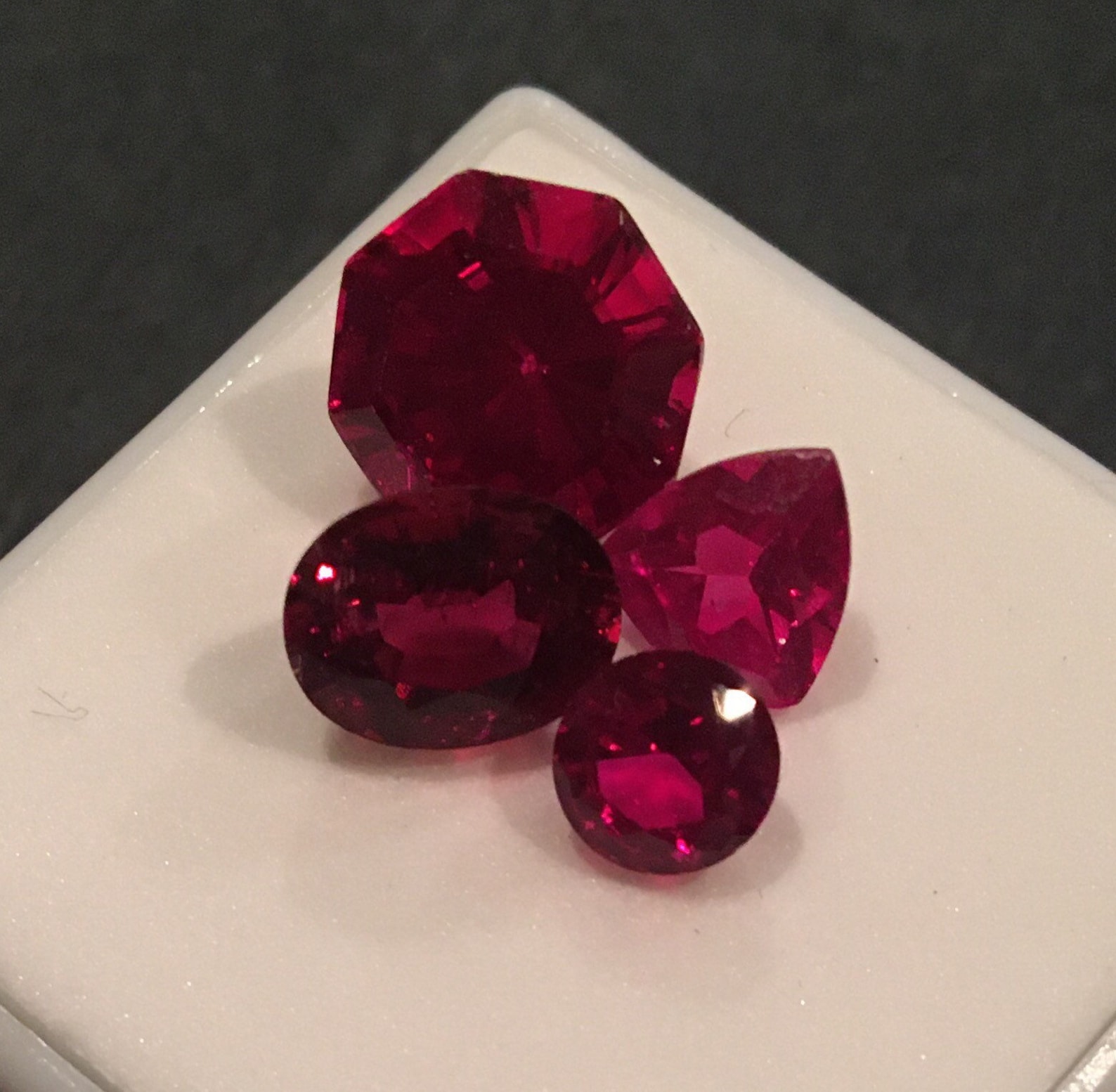 Lab Rubies Loose Gemstones Multiple Cuts and Carats Available Etsy