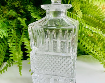 Vintage Bohemia lead crystal whiskey decanter