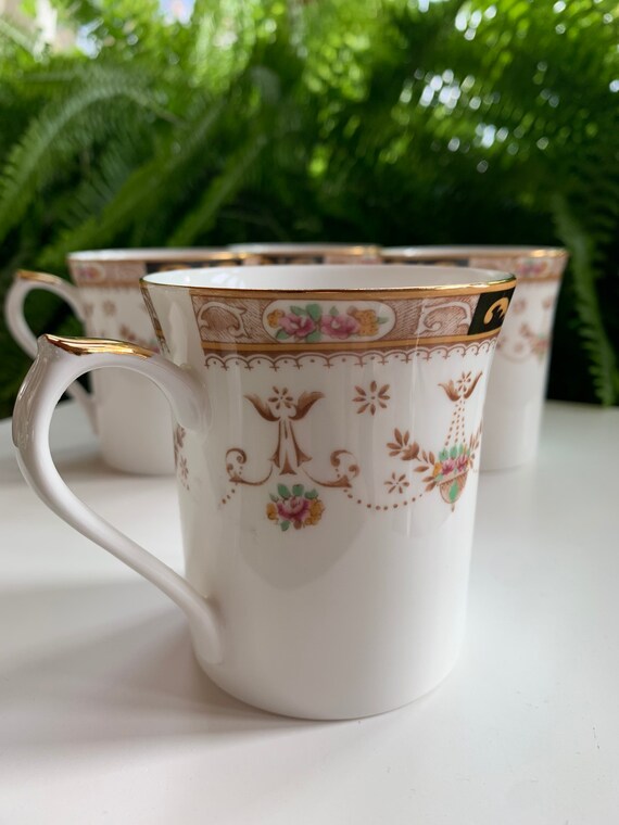 Vintage Queens Fine Bone China olde England Pattern Tea Mug Etsy